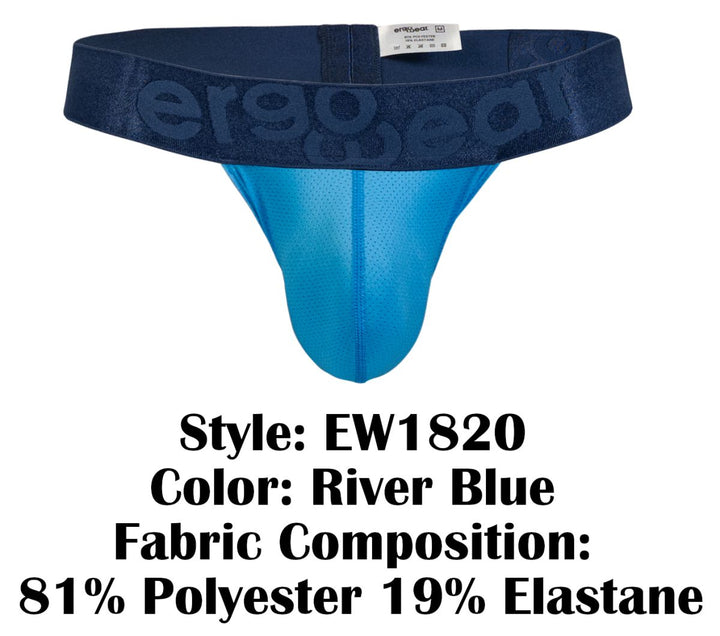 ErgoWear MAX BOLD SE Men's Thong in River Blue – men's thongs
