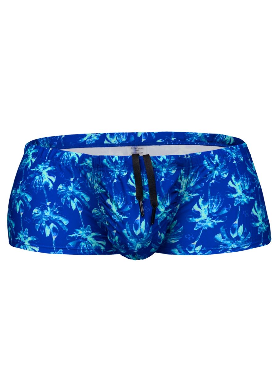 ErgoWear FEEL SW Men's Swim Brief in Royal Blue Palms – men's swimwear