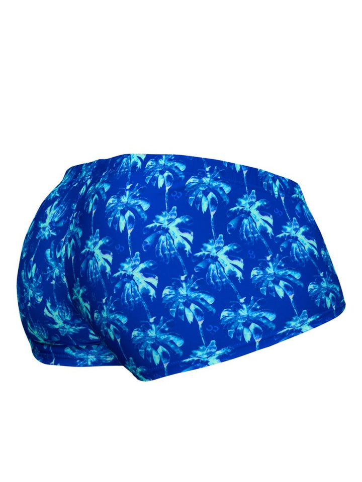 ErgoWear FEEL SW Men's Swim Brief in Royal Blue Palms – men's swimwear