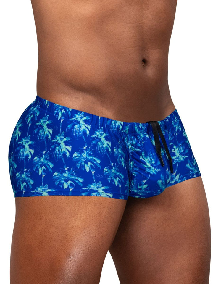 ErgoWear FEEL SW Men's Swim Brief in Royal Blue Palms – men's swimwear
