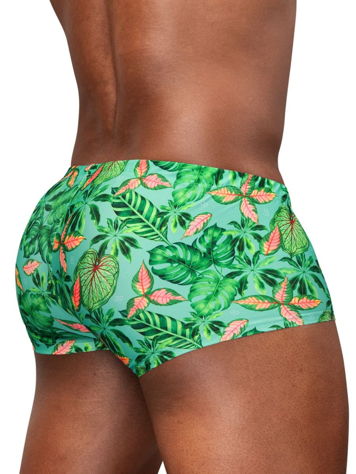 ErgoWear FEEL SW Men's Swim Brief in Aqua Leaves – men's swimwear
