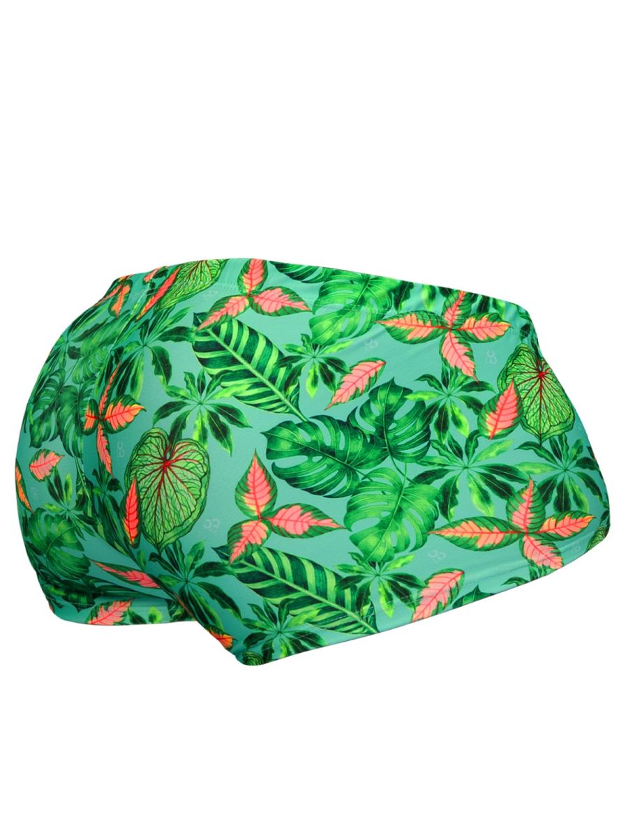 ErgoWear FEEL SW Men's Swim Brief in Aqua Leaves – men's swimwear