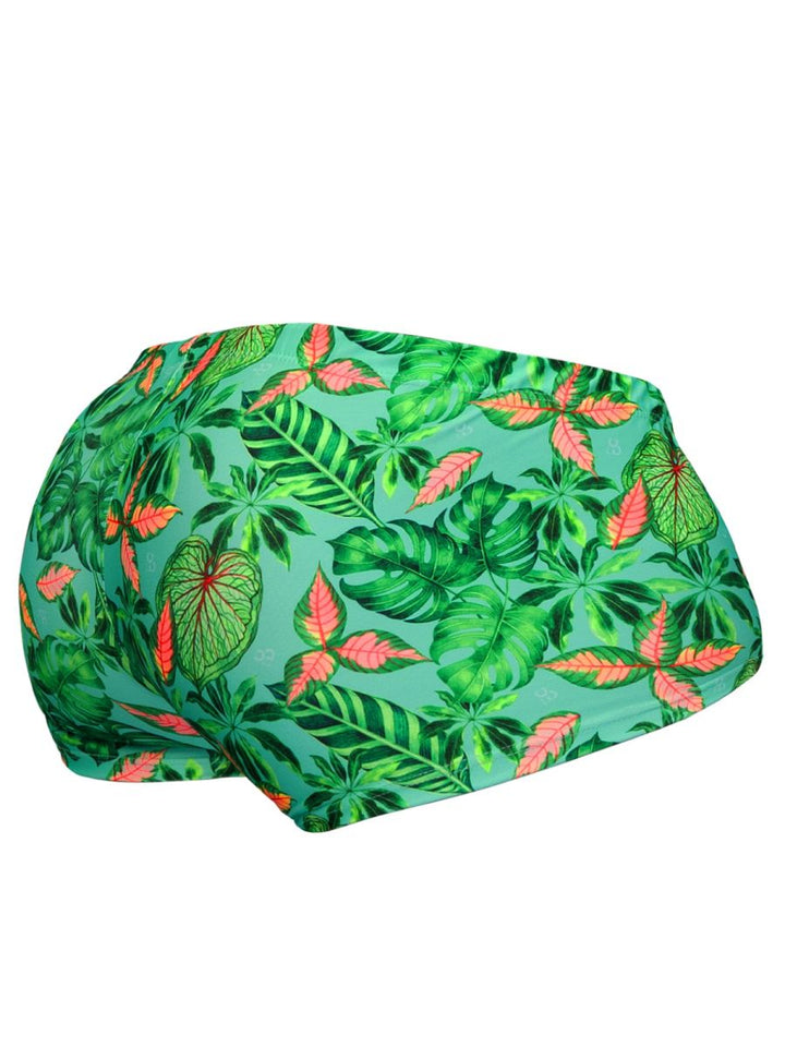 ErgoWear FEEL SW Men's Swim Brief in Aqua Leaves – men's swimwear