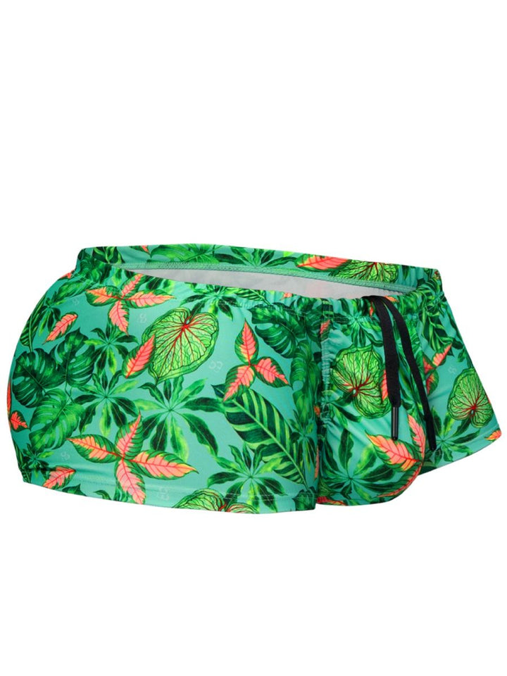 ErgoWear FEEL SW Men's Swim Brief in Aqua Leaves – men's swimwear