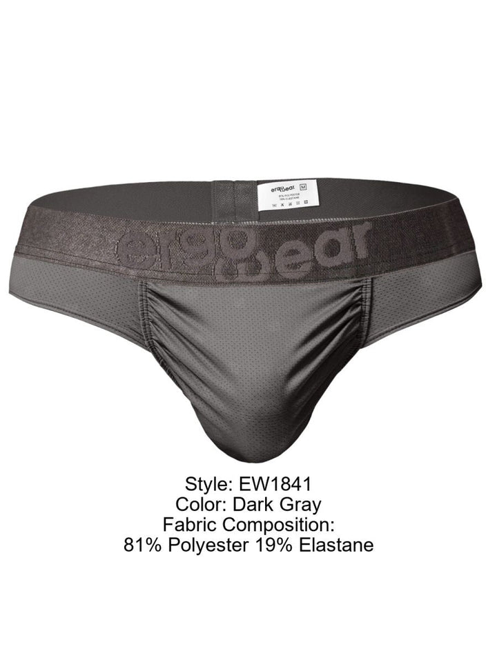 ErgoWear FEEL SE Sleek Ergonomic Thong Men's Thong in Dark Gray – men's thongs