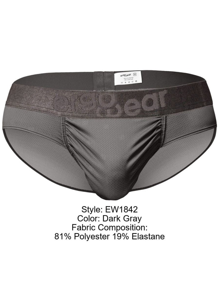 ErgoWear FEEL SE Briefs for Ergonomic Comfort Men's Bikini Brief in Dark Gray – men's briefs