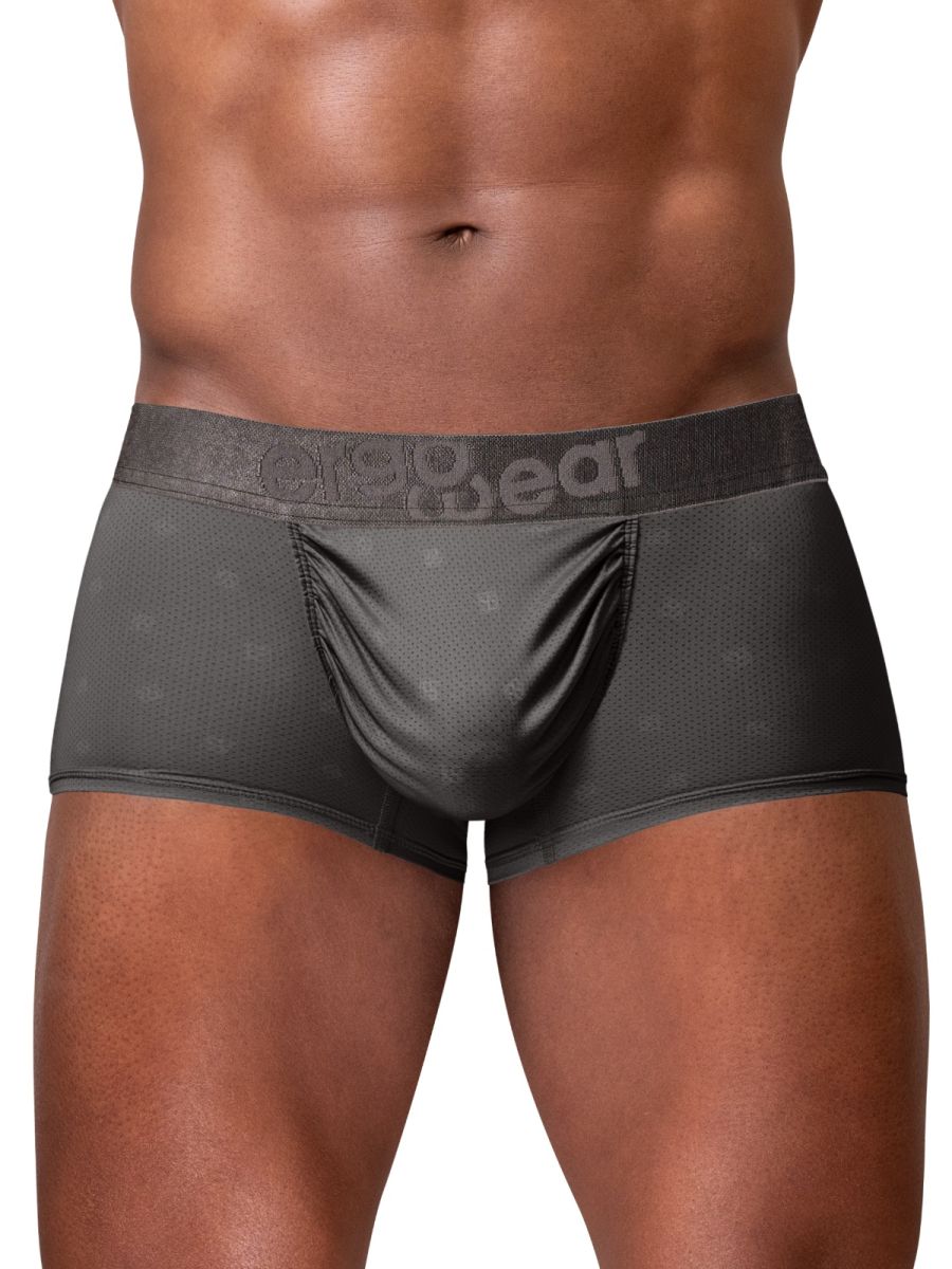 ErgoWear FEEL SE Sleek Breathable Trunks Men's Trunk Underwear in Dark Gray – men's trunks