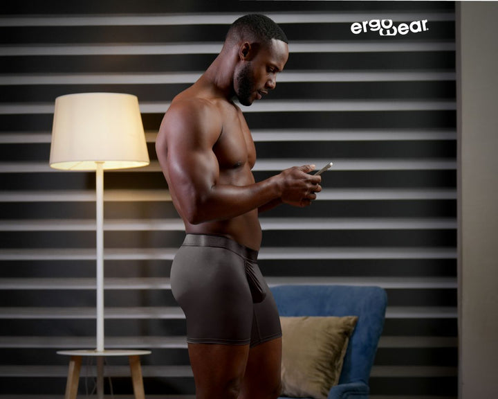 ErgoWear FEEL SE Boxer Briefs for Superior Support Men's Boxer Brief in Dark Gray – men's boxer briefs