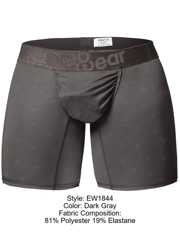 ErgoWear FEEL SE Boxer Briefs for Superior Support Men's Boxer Brief in Dark Gray – men's boxer briefs