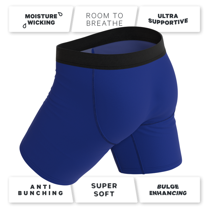 The Fancy Feather | Peacock Long Leg Ball Hammock® Pouch Underwear With Fly