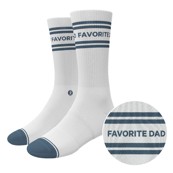 The Favorite Dad | Father's Day Heel Hammock™ Crew Socks
