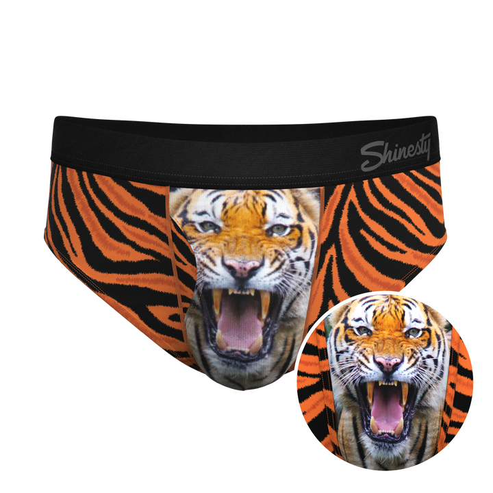 Shinesty "Feral Feline" Tiger Print Ball Hammock® Briefs