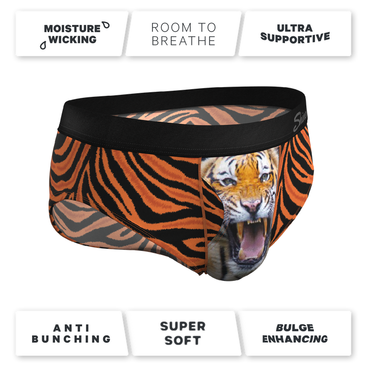 Shinesty "Feral Feline" Tiger Print Ball Hammock® Briefs