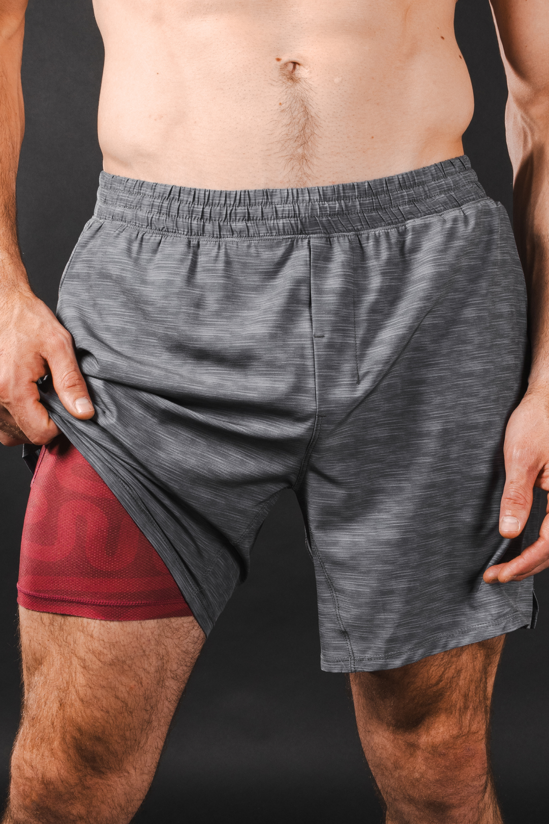 The Finish Line | Grey and Red Ball Hammock® 7 Inch Athletic Shorts