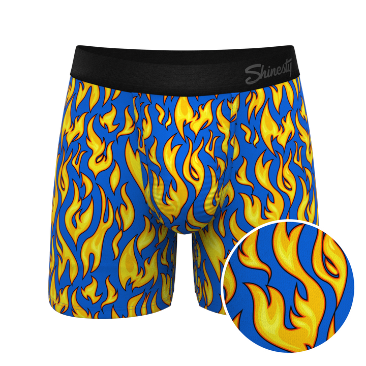 The Fire Crotch Flames Ball Hammock® Pouch Underwear | Shinesty