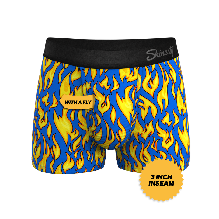 Shinesty "The Fire Crotch" Flames Ball Hammock® Pouch Trunks Underwear