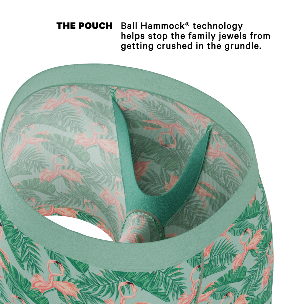 Shinesty The Flamboyance flamingo Ball Hammock pouch underwear – men's flamingo print boxer briefs