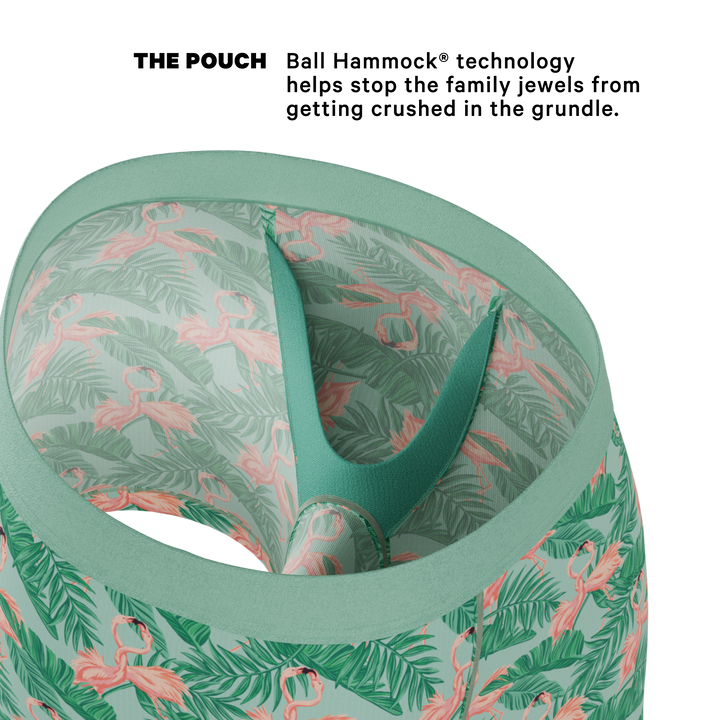 Shinesty The Flamboyance flamingo Ball Hammock pouch underwear – men's flamingo print boxer briefs
