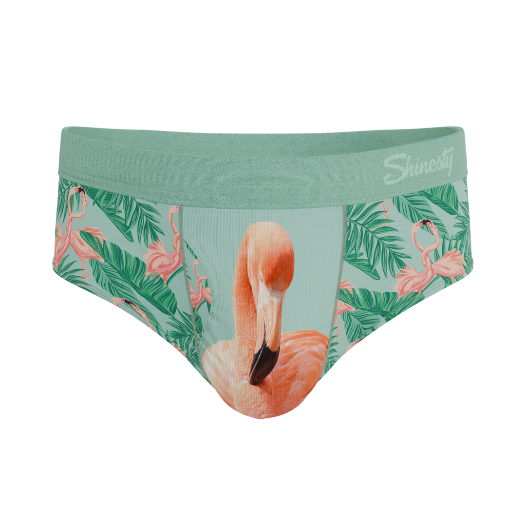 Shinesty The Flamboyance flamingo Ball Hammock pouch underwear briefs – men's flamingo print brief