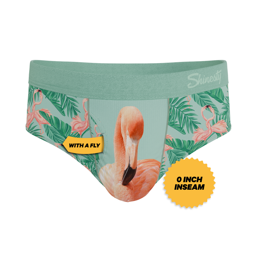 Shinesty The Flamboyance flamingo Ball Hammock pouch underwear briefs – men's flamingo print brief