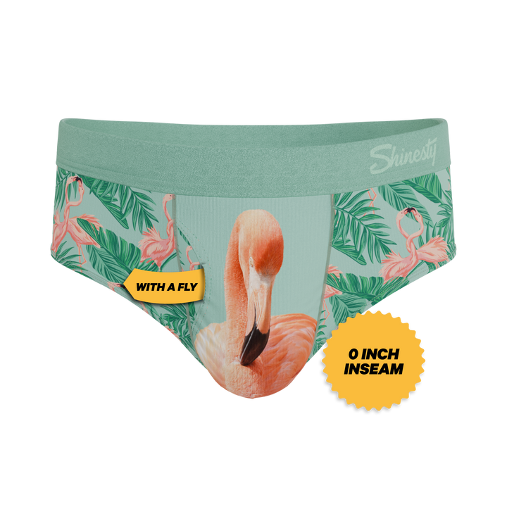 Shinesty The Flamboyance flamingo Ball Hammock pouch underwear briefs – men's flamingo print brief