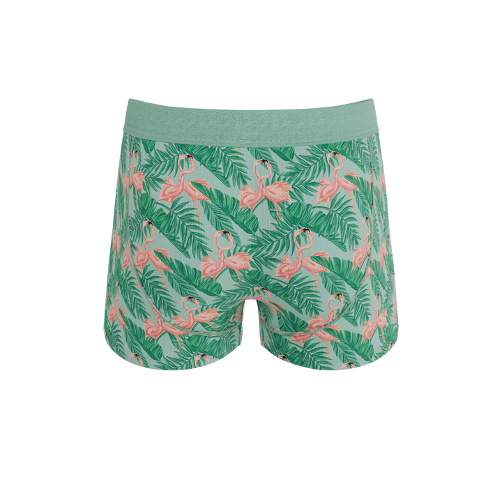 Shinesty The Flamboyance flamingo Ball Hammock pouch trunks – men's flamingo print trunk underwear
