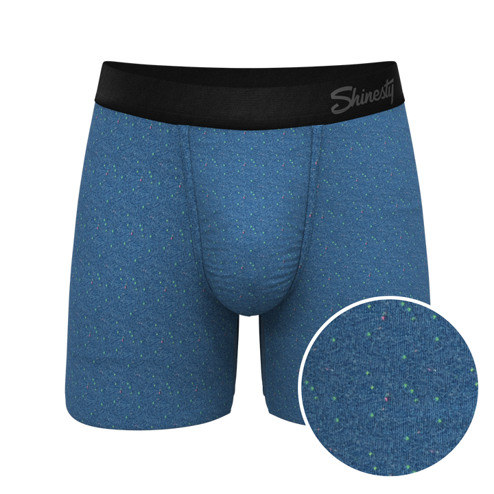 The Fleck Me Heather Blue Flecked Ball Hammock® Pouch Underwear | Everyday Comfort