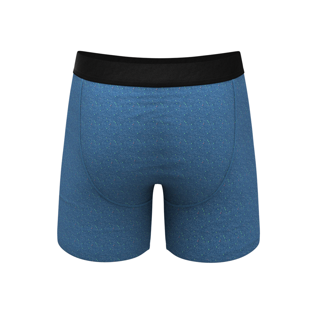 The Fleck Me Heather Blue Flecked Ball Hammock® Pouch Underwear | Everyday Comfort