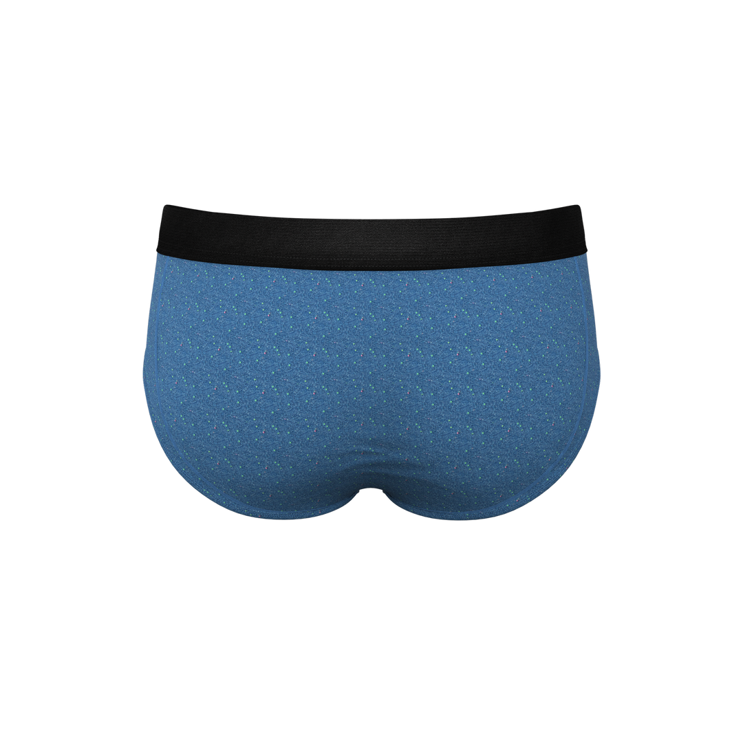 The Fleck Me Heather Blue Ball Hammock® Briefs - Shinesty Flecked Pouch Underwear