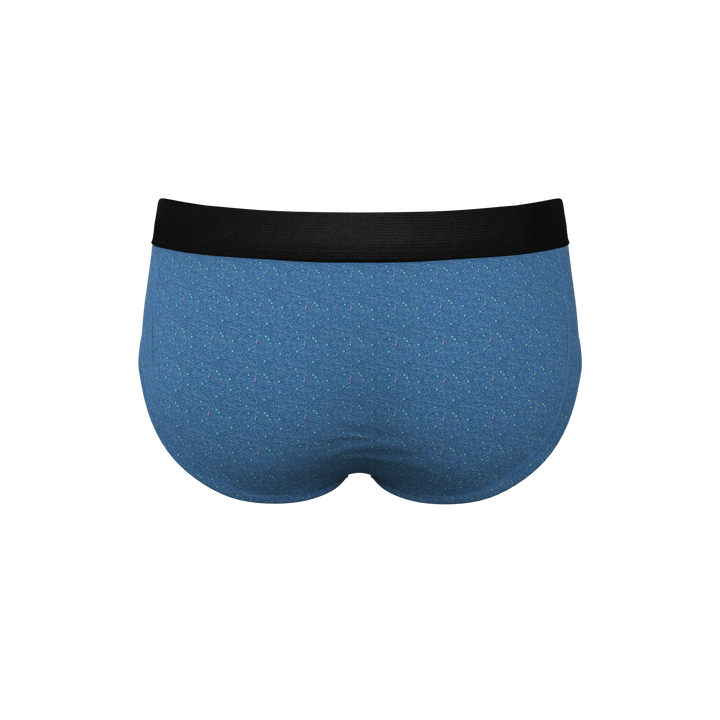 The Fleck Me Heather Blue Ball Hammock® Briefs - Shinesty Flecked Pouch Underwear
