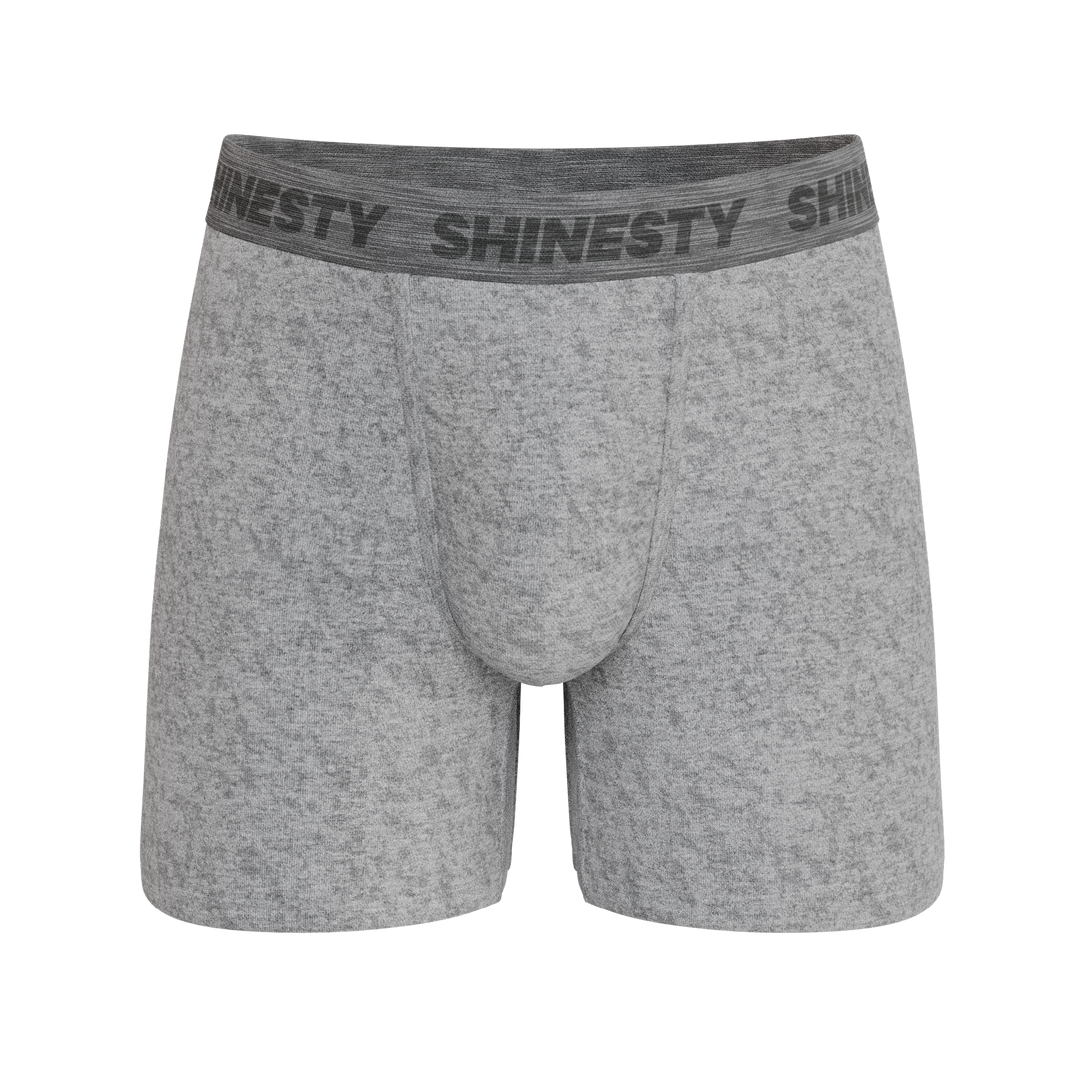 Shinesty The Flintstone heather grey black Ball Hammock pouch underwear – men's heather grey boxer briefs