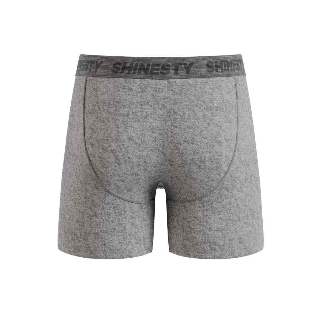 Shinesty The Flintstone heather grey black Ball Hammock underwear with fly – men's grey fly boxer brief