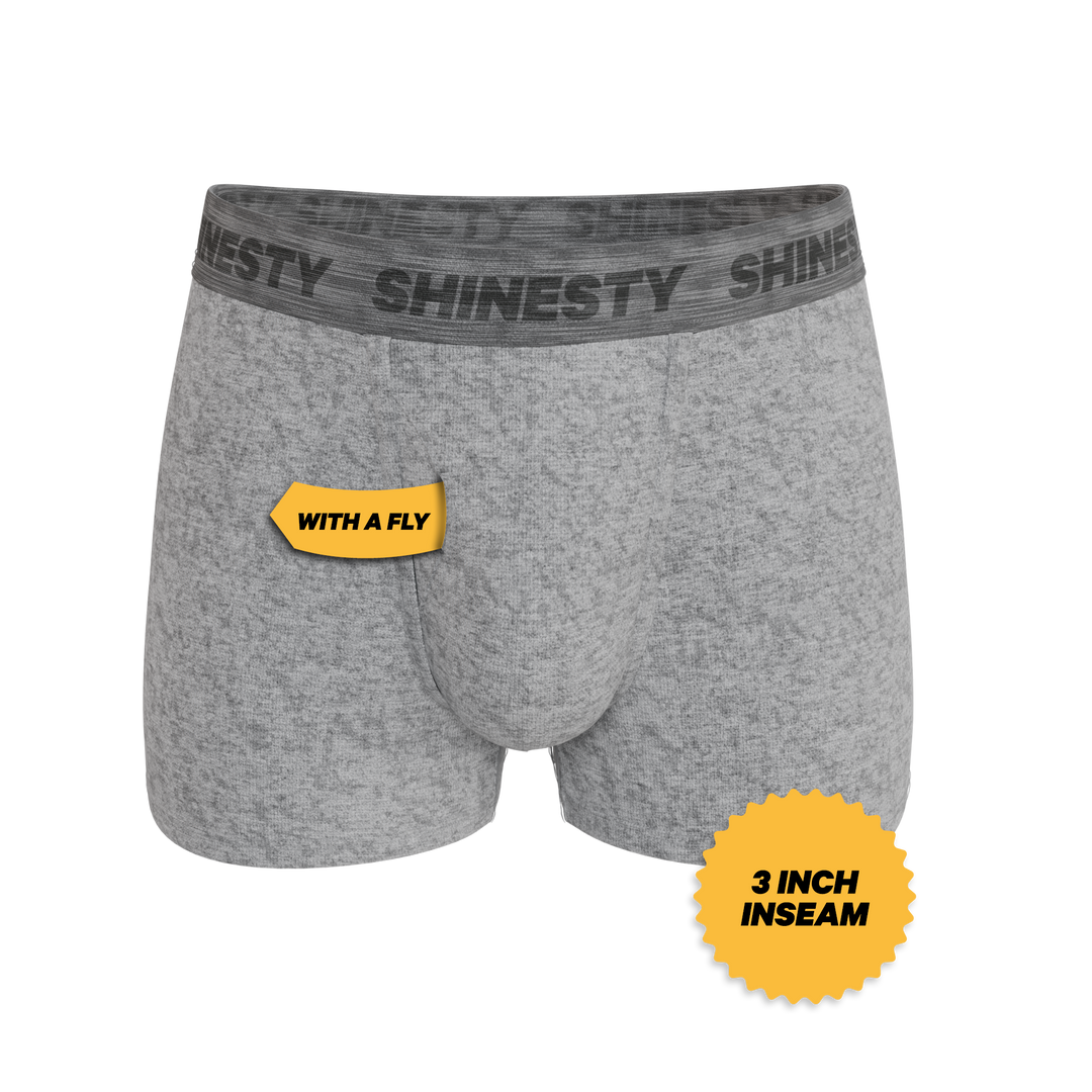 Shinesty The Flintstone heather grey black Ball Hammock pouch trunks – men's heather grey trunk underwear