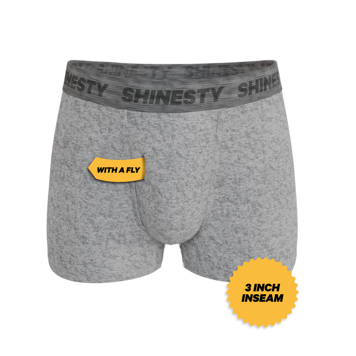 Shinesty The Flintstone heather grey black Ball Hammock pouch trunks – men's heather grey trunk underwear