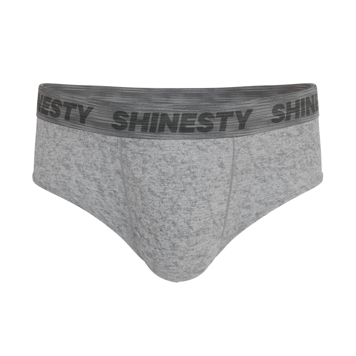 Shinesty The Flintstone heather grey black Ball Hammock pouch underwear briefs – men's heather grey brief