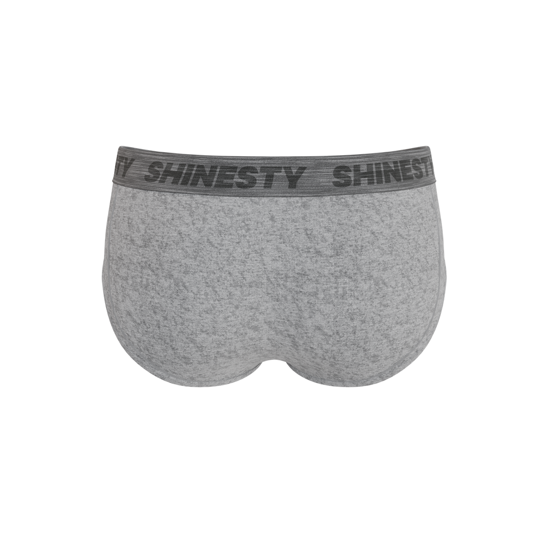 Shinesty The Flintstone heather grey black Ball Hammock pouch underwear briefs – men's heather grey brief