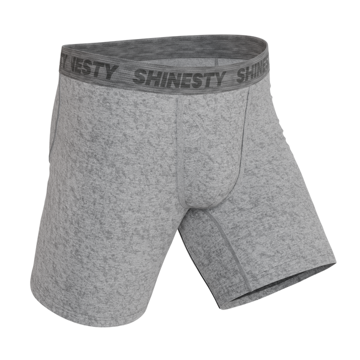 Shinesty The Flintstone heather grey black Ball Hammock long leg underwear with fly – grey long leg boxer