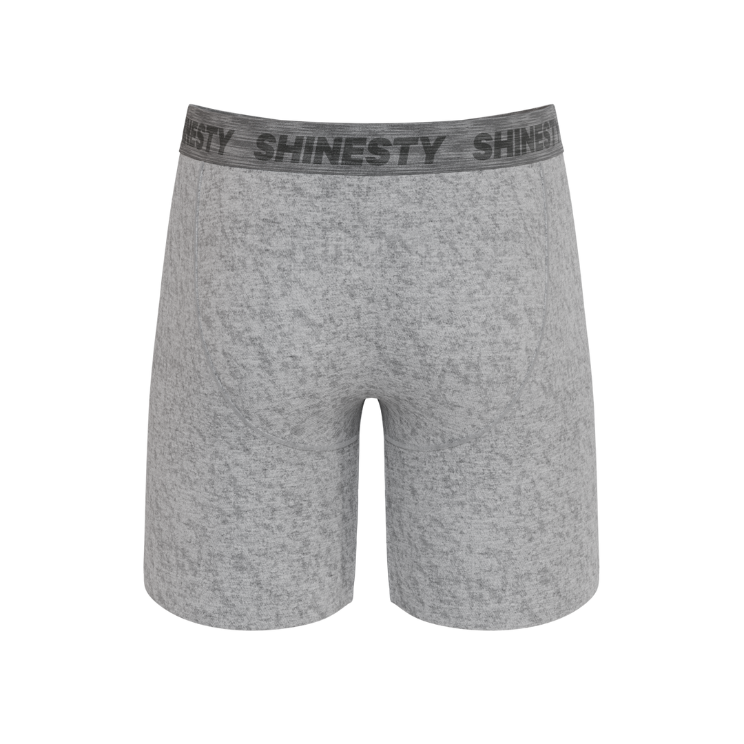 Shinesty The Flintstone heather grey black Ball Hammock long leg underwear with fly – grey long leg boxer