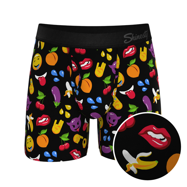 The Flirt | Emoji Ball Hammock® Pouch Underwear With Fly