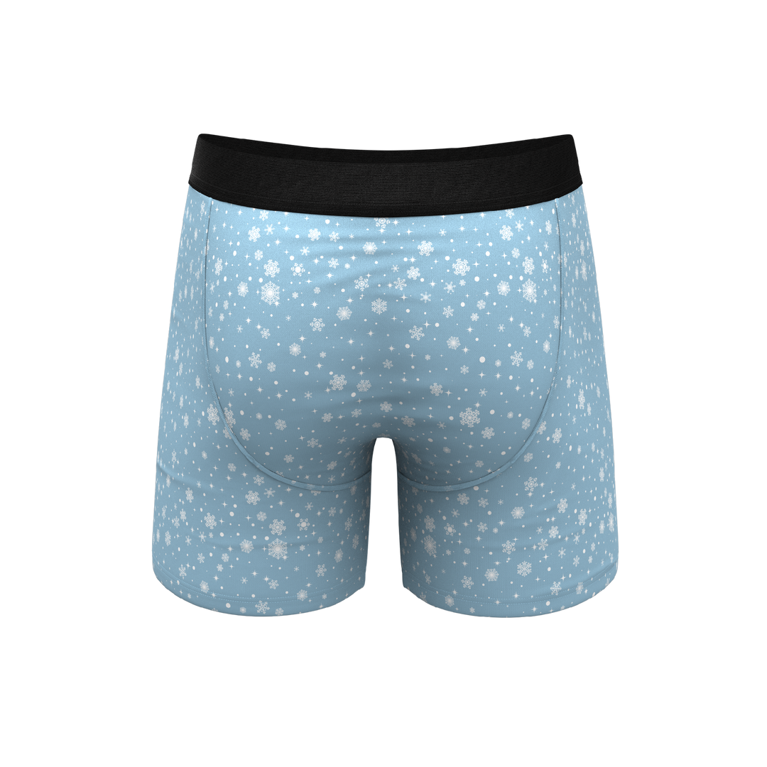 Shinesty "The Flurry Up" Snowman Ball Hammock® Pouch Boxer Briefs with Fly (Standard Length)