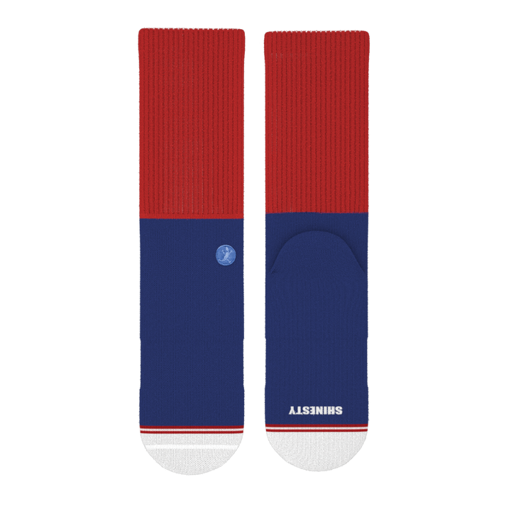 The Fourth | Patriotic Red and Blue Heel Hammock™ Crew Socks