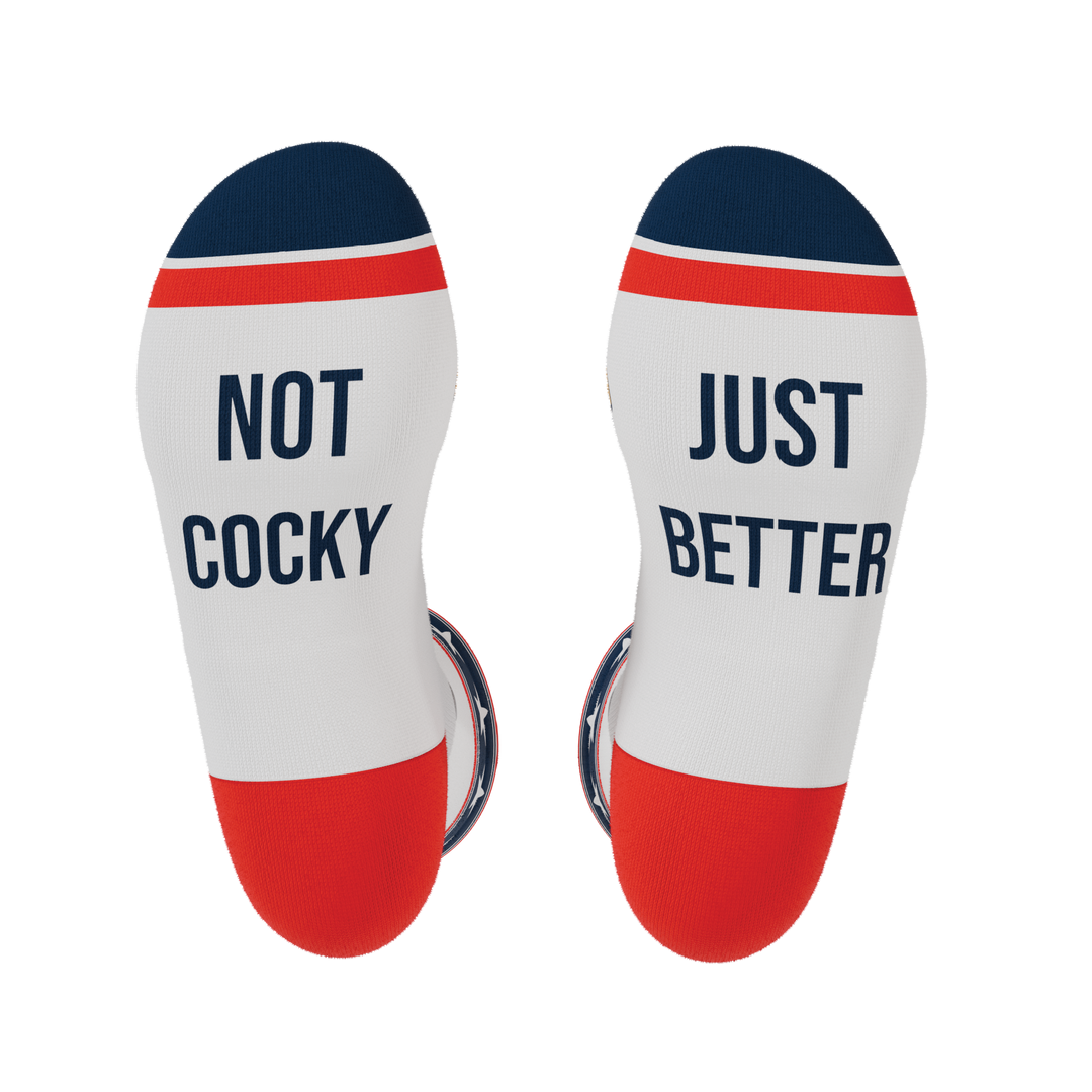 The Free Bird | USA Eagle Mullet Heel Hammock™ Crew Socks