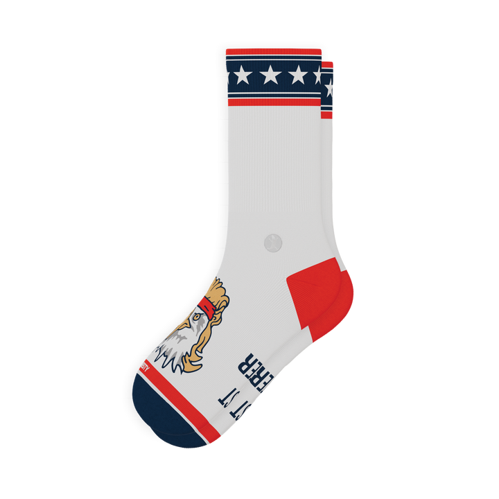 The Free Bird | USA Eagle Mullet Heel Hammock™ Crew Socks