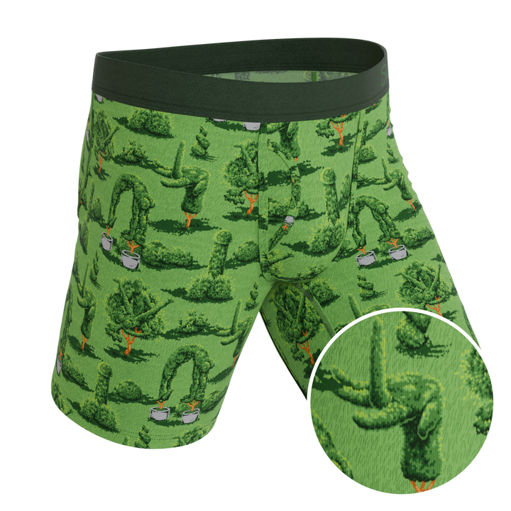 The Morning Woodwork Topiary Boxer Briefs - Funny Garden Pouch Underwear