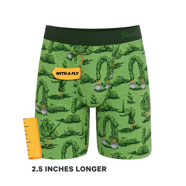 The Morning Woodwork Topiary Boxer Briefs - Funny Garden Pouch Underwear
