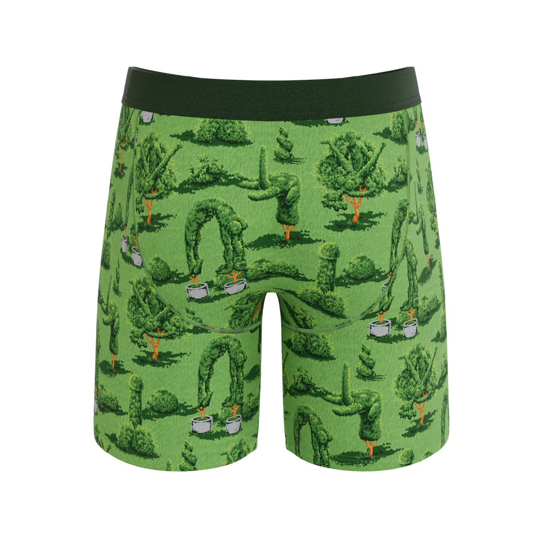 The Morning Woodwork Topiary Boxer Briefs - Funny Garden Pouch Underwear