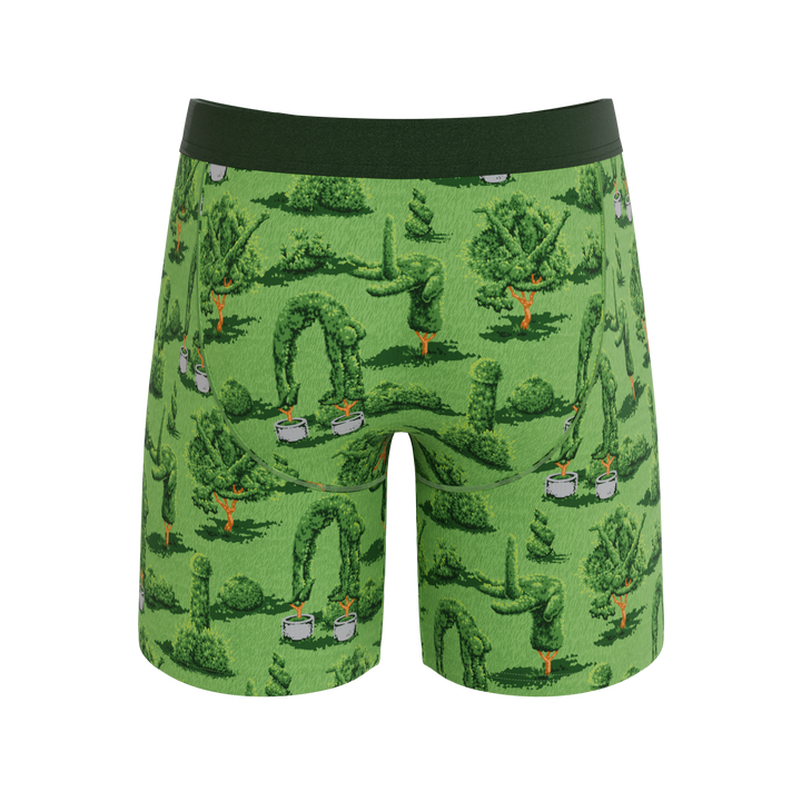 The Morning Woodwork Topiary Boxer Briefs - Funny Garden Pouch Underwear