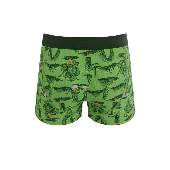 Shinesty Men’s Ball Hammock® Pouch Trunks - "The Full Bush Bush Club" Funny Landscaping Print Underwear