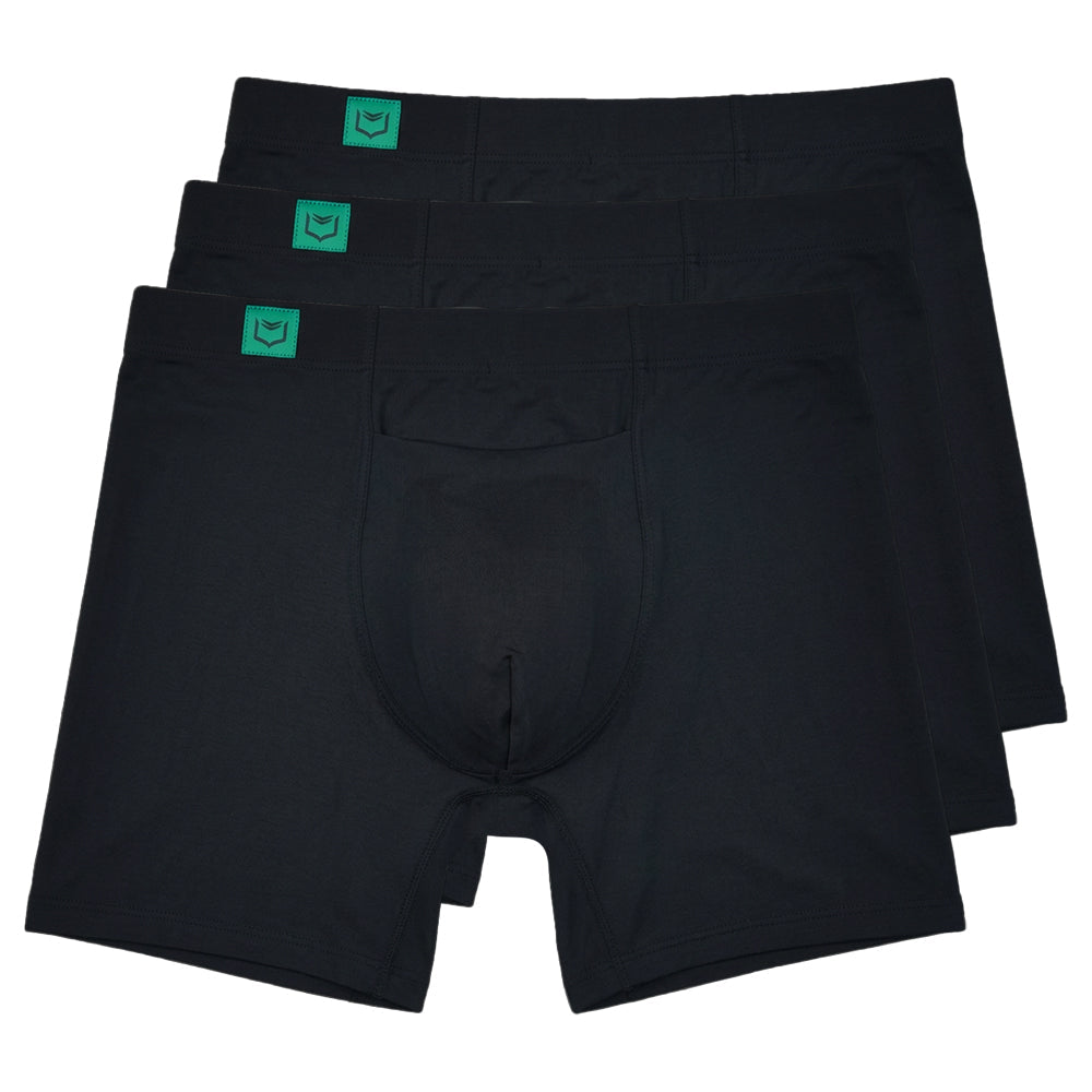 SHEATH G6 Bamboo Men's Single Pouch Horizontal Fly Boxer Brief 5 inch 3-Pack – premium bamboo boxer brief