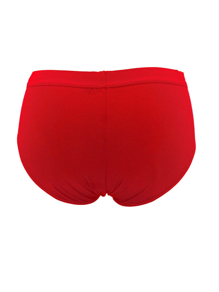 Body Aware Body Soft Classic Brief in red – men's ultra-soft modal underwear brief